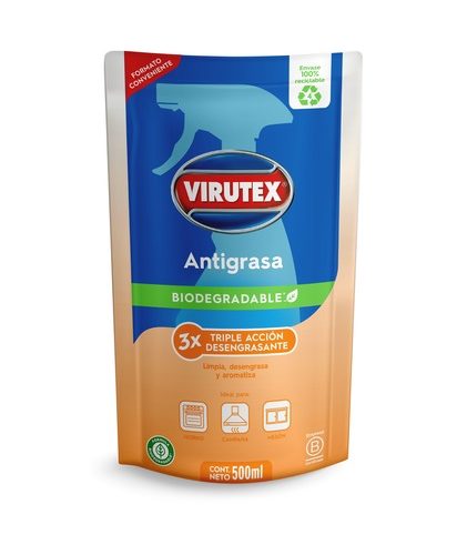 VIRUTEX - DOYPACK ANTIGRASA Biodegradable 500ML