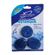 Winkler Pastilla Azul para Estanque WC 50g 30 Días Pack 3 Unidades