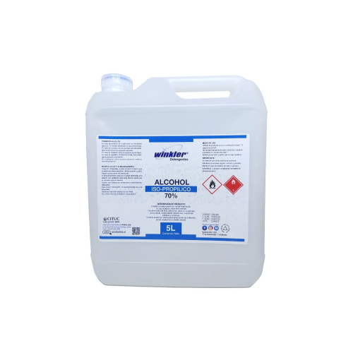 Winkler Alcohol Isopropílico 70% Envase 5 L