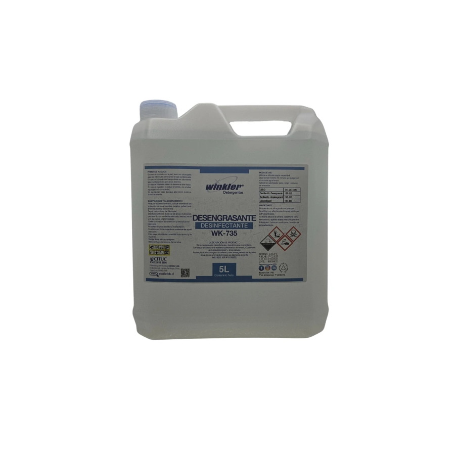 Winkler Desengrasante Desinfectante 735 Envase 5 L