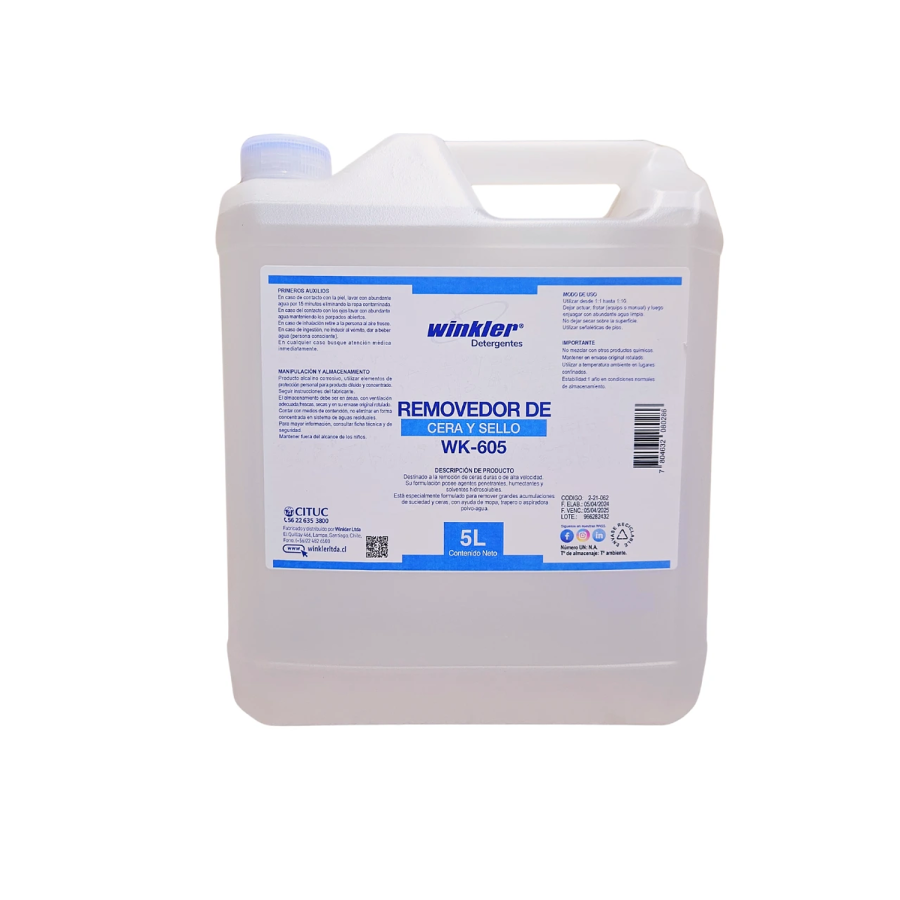 Winkler Removedor de Sellos y Ceras 605 Envase 5 L