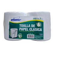 1500 Winkler Toalla Papel Fibra Larga 29 g 2 x 250 m con Litografía