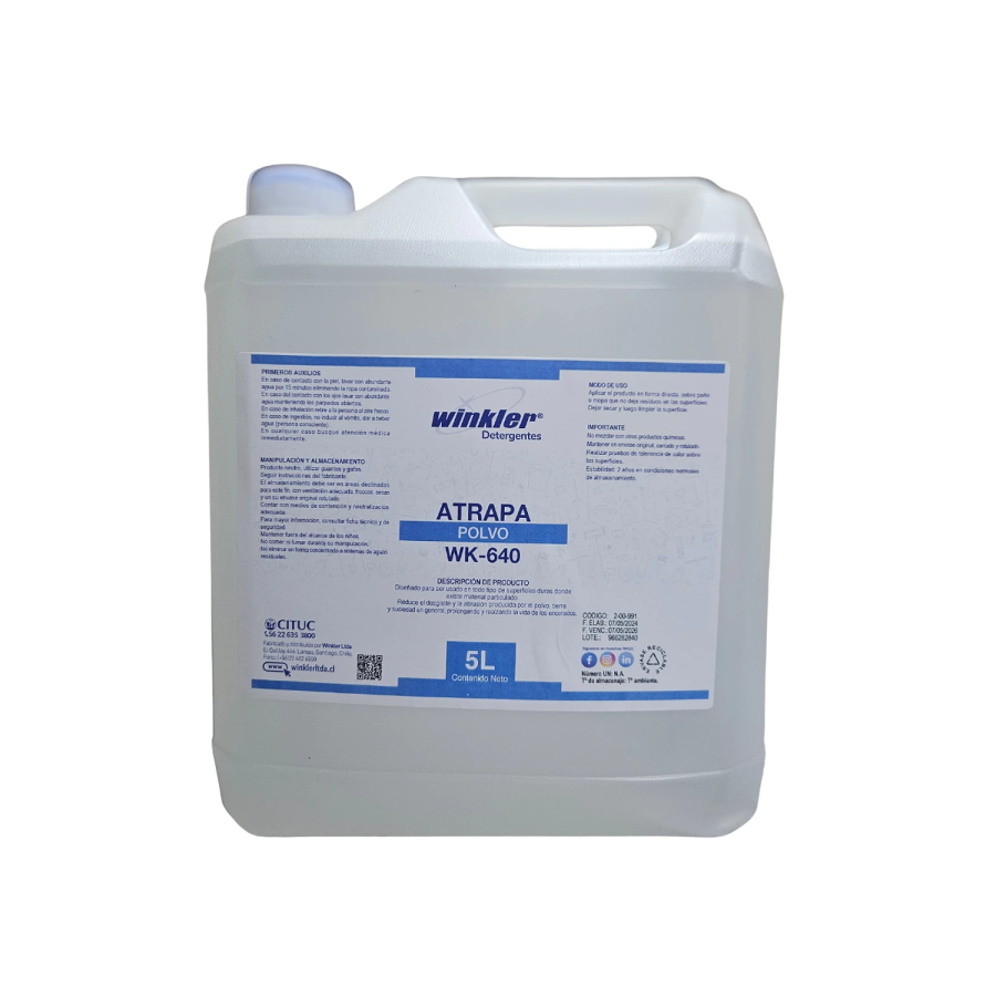Winkler Atrapa Polvo 640 Envase 5 L