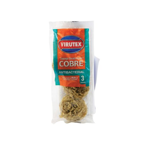 VIRUTEX - Virutilla Esponja dorada OROTEX X 3 UND