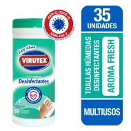 VURUTEX Toallas Humedas Desinfectantes Fresh 35 un canister