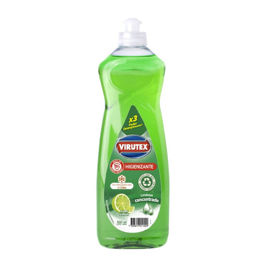 VIRUTEX - LAVALOZA HIGIENIZANTE 500 ML