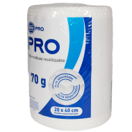 160421-1200-1200 VIRUTEX PRO PAÑO ROLLO MULTIUSO REUTILIZABLE 100 UN 70GR - 20X40 cm