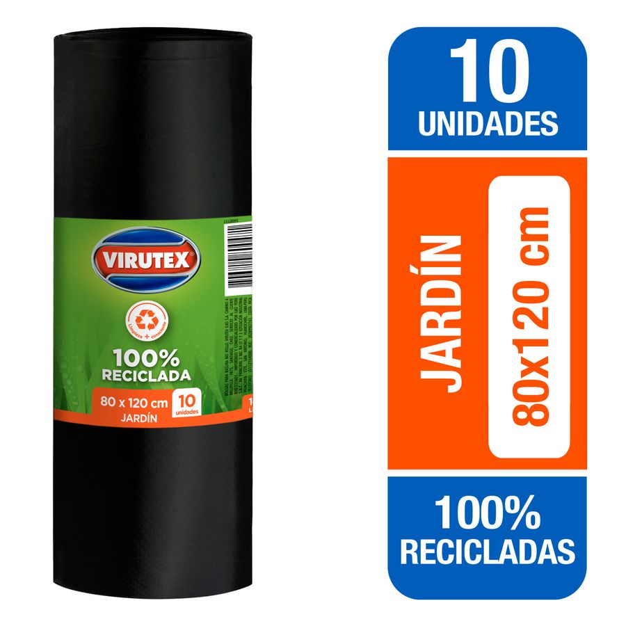VIRUTEX - BOLSA BASURA 80 X120 Jardin