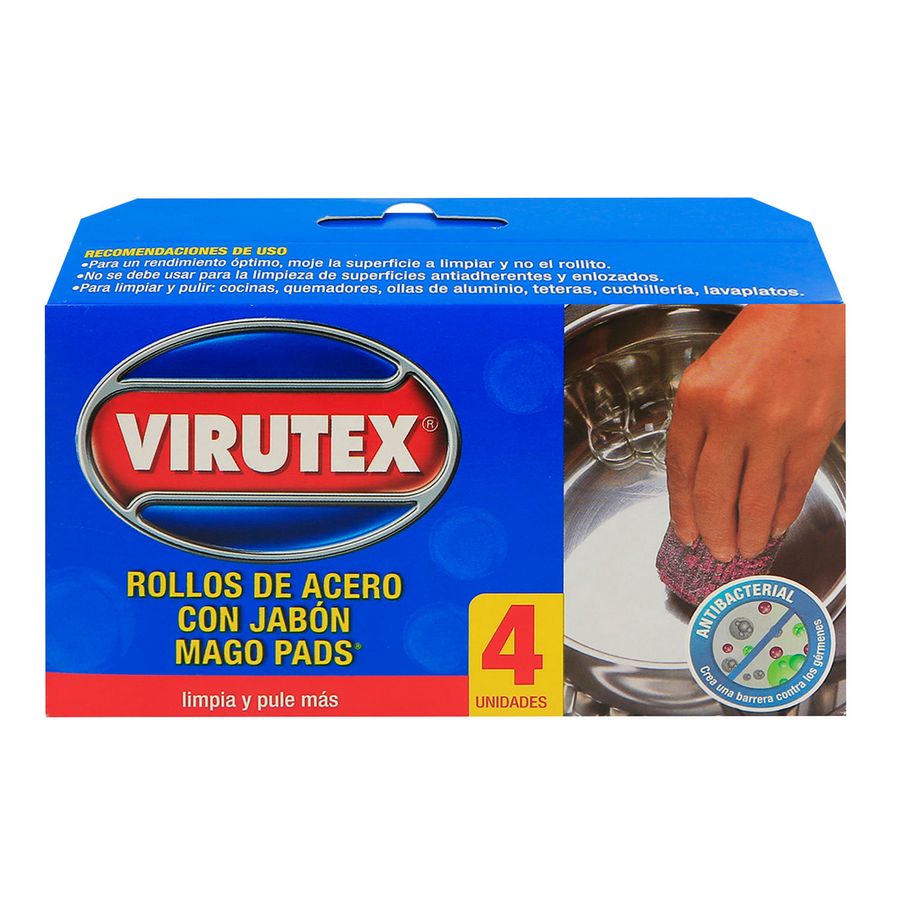 VIRUTEX - MAGO PADS CON JABON X4