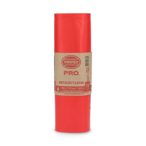 VIRUTEX - BOLSAS BASURA ROJA 80 X100