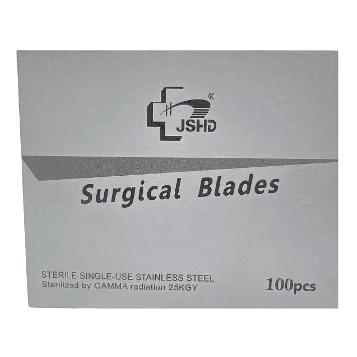 Hojas de Bisturí Quirúrgicas JSHD Nº 10– Caja x 100 Unidades – Acero Inoxidable