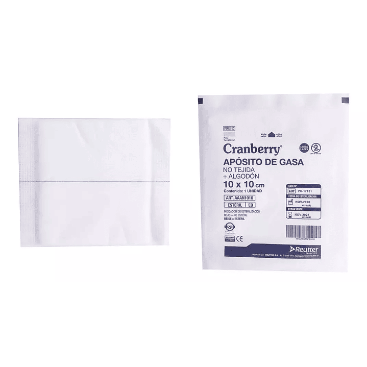 Aposito de alginato de calcio 10x10 Apósito de Alginato de Calcio + Plata. 10x10 -- 10 un