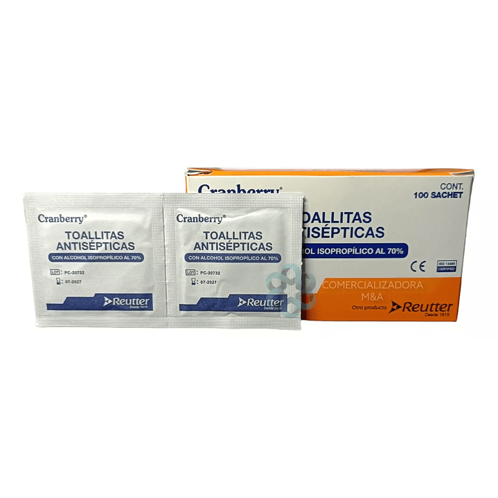 Alcohol Pads cranberry 100 unidades