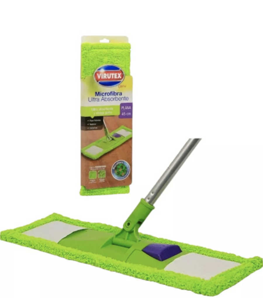 VIRUTEX - MOPA PLANA MICROFIBRA 45 CM