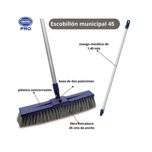 VIRUTEX - ESCOBILLON MUNICIPAL 45 CM