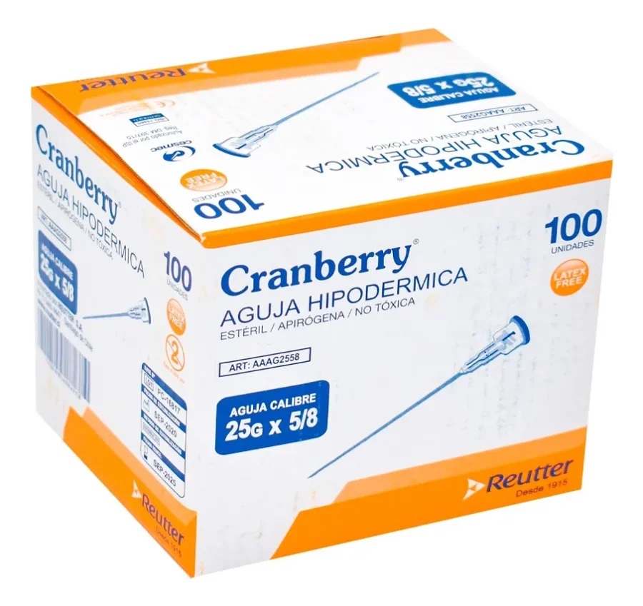 Aguja HiPodérmica Aguja HiPodérmica 25 X 5/8