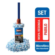VIRUTEX - MOPA REDONDA MICROFIBRA PABILO