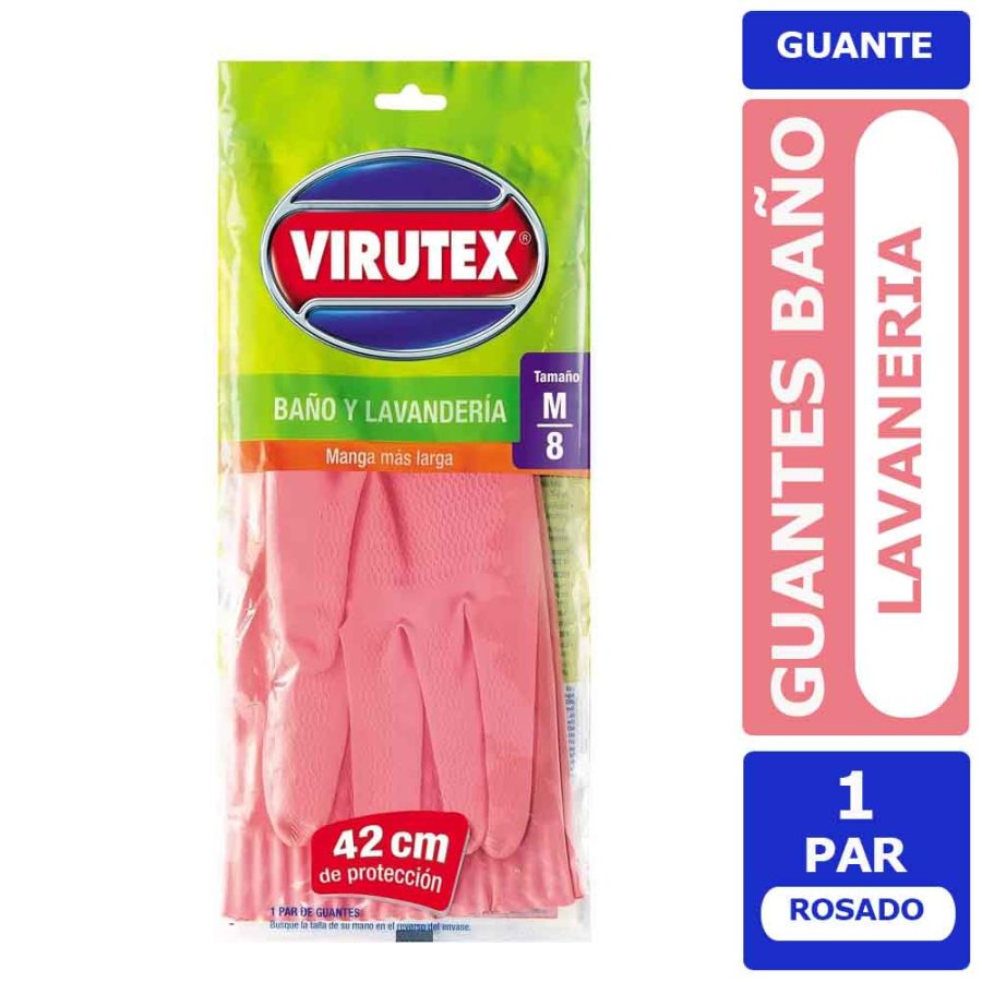 GuantesEspecialistasBanoyLavanderiaVirutexTallaM VIRUTEX - GUANTE BAÑO Y LAVANDERIA TALLA M