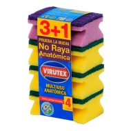 VIRUTEX ESPONJA ACANALADA 3+1