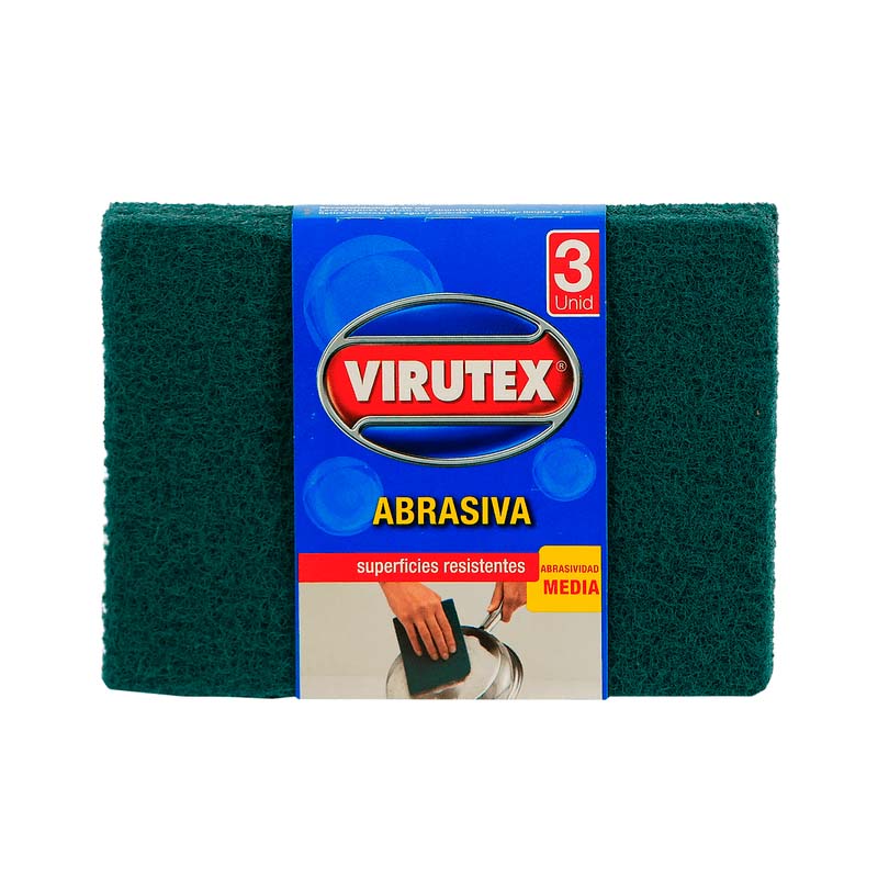 VIRUTEX - ESPONJA FIBRA X 3