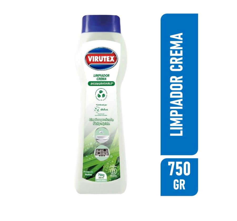 VIRUTEX - LIMPIADOR CREMA BIODEGRADABLE 750G
