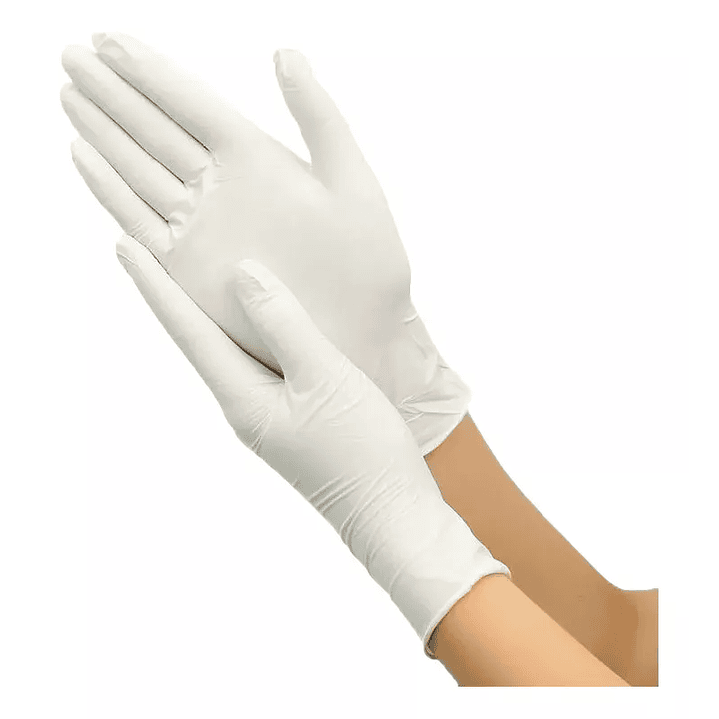 Guantes De Latex Desechables Caja de 100 Unidades - Muncare Talla L