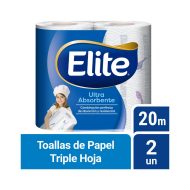Elite Deco Toalla de Papel Maxi Rollo 2 Unidades 20 Metros