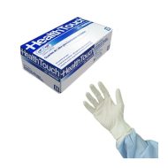 GUANTE EXAMEN DE LÁTEX HEALTH TOUCH NO ESTÉRIL CON POLVO TALLA L